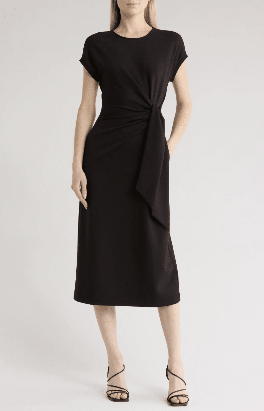 Best Black Dresses for Women tania stephens 50 is not old fashion blogger tie waist